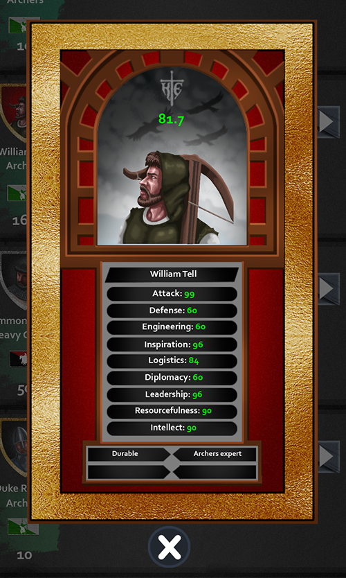 Legendary commander card